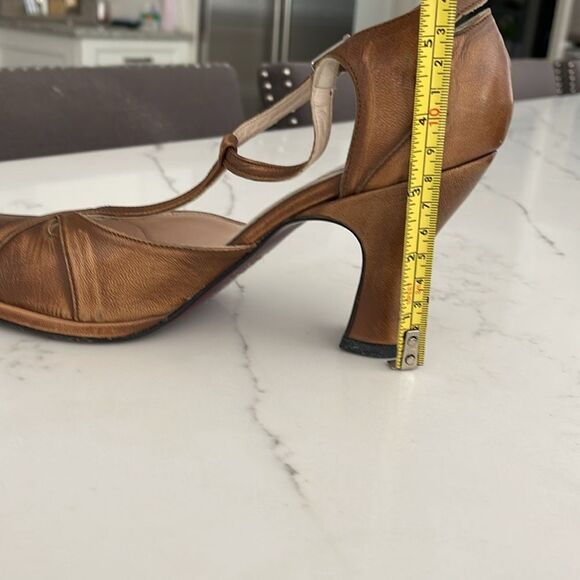 Charles David by Nathalie M. Vintage Leather Heel made in Italy (37.5) - Picture 7 of 8